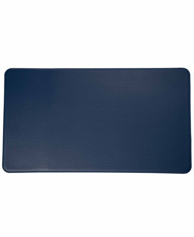 Tommy Bahama 18" X 30" Printed Polyvinyl Chloride Fatigue-resistant Mat In Navy