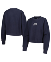 League Collegiate Wear Navy Penn State Nittany Lions Timber Cropped Pullover Sweatshirt In Navy