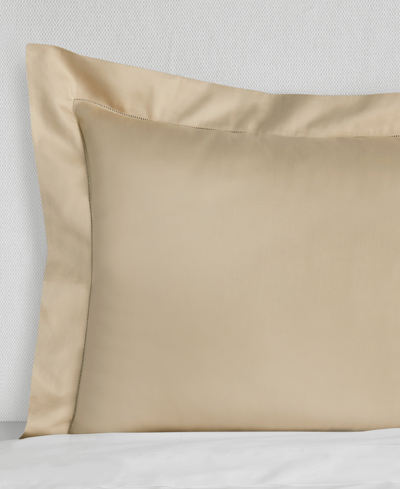 Sferra Fiona Sateen Cotton Decorative Pillow, 12" X 16" In Sand