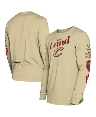 New Era Men's  Tan Cleveland Cavaliers 2023/24 City Edition Long Sleeve T-shirt