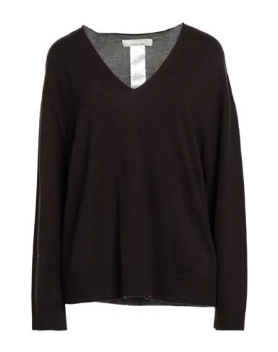 Liviana Conti Woman Sweater Dark Brown Size 6 Virgin Wool
