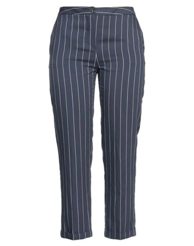 Sandro Ferrone Woman Pants Navy Blue Size 8 Viscose, Polyester