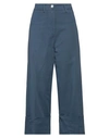 Fedeli Woman Pants Navy Blue Size 6 Cotton, Elastane