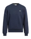 Lacoste Classic Logo-patch Cotton Sweatshirt In Blue
