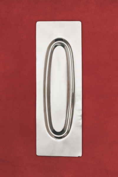Jonathan Simkhai Rectangle Platter In Silverpolished Finish