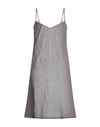 Maison Hotel Woman Midi Dress Lead Size Xs Cotton In Grey
