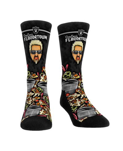 Rock 'em Men's And Women's  Socks Las Vegas Raiders Nfl X Guy Fieri's Flavortown Crew Socks In Multi