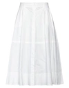 P.a.r.o.s.h P. A.r. O.s. H. Woman Midi Skirt White Size L Cotton