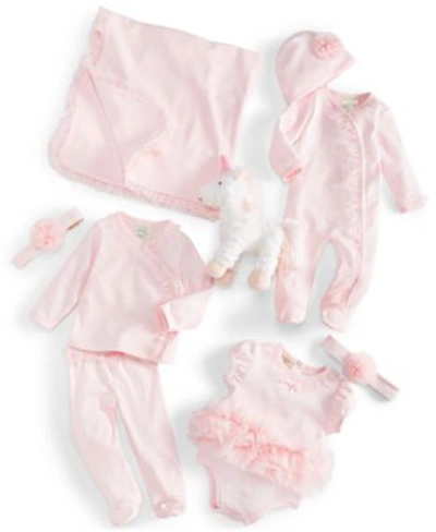 First Impressions Baby Girls Ballerina Ruffled Collection Created For Macys In Pink Pearl