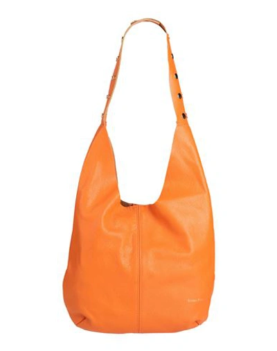 Femme Rouge Woman Cross-body Bag Orange Size - Soft Leather