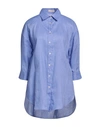 Camicettasnob Woman Shirt Pastel Blue Size 10 Silk