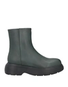 Bibi Lou Woman Ankle Boots Dark Green Size 11 Soft Leather