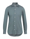 Finamore 1925 Man Shirt Lead Size 15 ½ Cotton In Grey