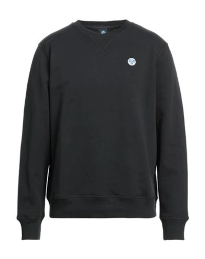 North Sails Man Sweatshirt Black Size Xxl Cotton