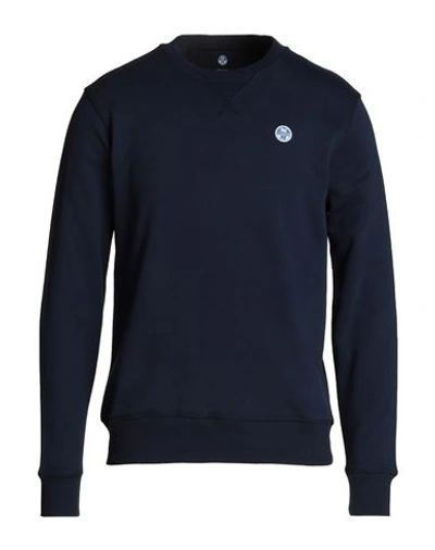 North Sails Man Sweatshirt Navy Blue Size Xxl Cotton