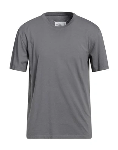 Maison Margiela Man T-shirt Grey Size S Cotton In Black