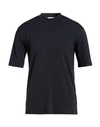 Daniele Fiesoli Man T-shirt Midnight Blue Size M Cotton, Elastane