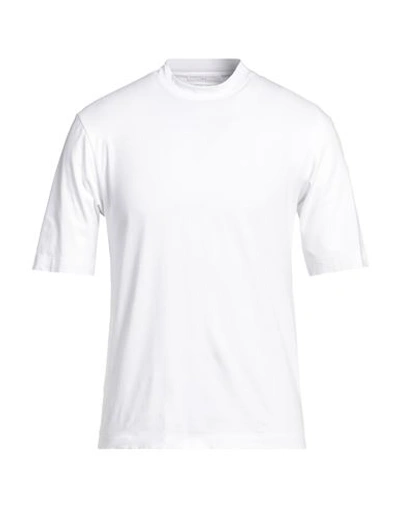 Daniele Fiesoli Man T-shirt White Size S Cotton, Elastane In White