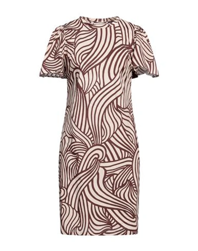Camicettasnob Woman Mini Dress Beige Size 10 Cotton, Elastane