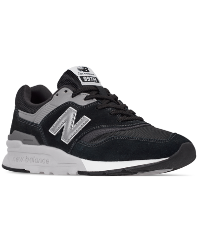 New Balance Men's 997 Casual Sneakers From Finish Line In Black,silver