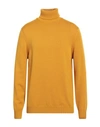 Roberto Collina Man Turtleneck Mustard Size 40 Merino Wool In Yellow