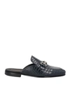Giovanni Conti Man Mules & Clogs Midnight Blue Size 9 Leather