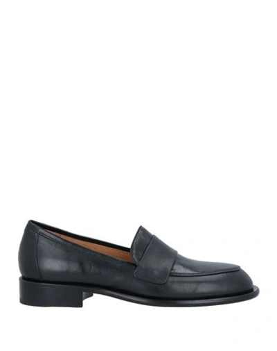 Pomme D'or Woman Loafers Black Size 6 Soft Leather