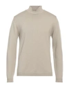 Wool & Co Man Turtleneck Light Grey Size S Merino Wool