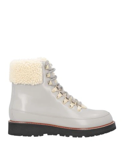 Lafayette 148 Brushed Leather & Shearling Lace-up Lug Sole Boot-pale Grey Multi-37-b