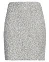 Amina Rubinacci Woman Mini Skirt Midnight Blue Size 8 Cotton, Viscose, Tencel, Nylon, Synthetic Fibe In Blue
