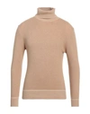 BELLWOOD BELLWOOD MAN TURTLENECK BEIGE SIZE 46 WOOL, VISCOSE, CASHMERE, POLYAMIDE