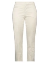 Dondup Woman Pants Beige Size 10 Cotton, Elastane