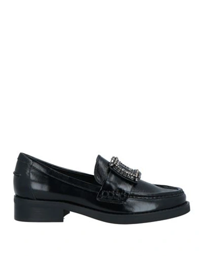 Bibi Lou Woman Loafers Black Size 10 Soft Leather