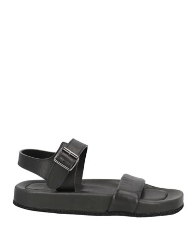 Moma Woman Sandals Black Size 11 Leather