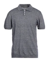 Daniele Fiesoli Man Sweater Slate Blue Size S Linen, Cotton
