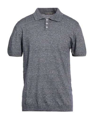 Daniele Fiesoli Man Sweater Slate Blue Size S Linen, Cotton In Blue