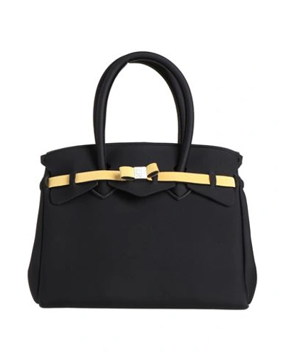 Save My Bag Woman Handbag Black Size - Polyamide, Elastane
