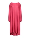 Sofie D'hoore Woman Midi Dress Fuchsia Size 2 Wool In Pink