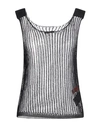 Heron Preston Woman Top Black Size S Cotton In Black