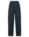 Alessia Santi Woman Pants Navy Blue Size 6 Cotton, Elastane