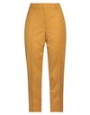 Ql2  Quelledue Ql2 Quelledue Woman Pants Ocher Size 8 Virgin Wool, Lycra In Yellow