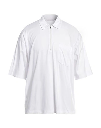 Daniele Fiesoli Man Polo Shirt White Size Xl Cotton