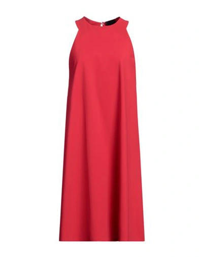 Rrd Woman Midi Dress Red Size 8 Polyamide, Elastane