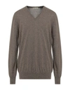 Piacenza Cashmere 1733 Man Sweater Dove Grey Size 46 Cashmere