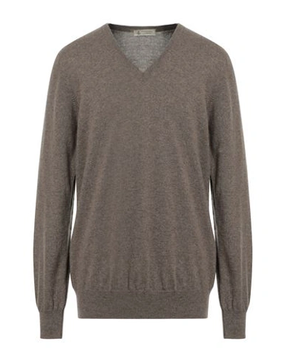 Piacenza Cashmere 1733 Man Sweater Dove Grey Size 46 Cashmere