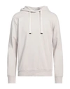 Daniele Fiesoli Man Sweatshirt Cream Size Xl Cotton, Elastane In White