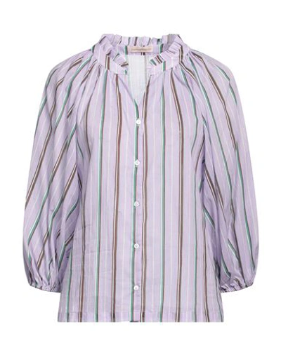 Camicettasnob Woman Shirt Light Purple Size 12 Cotton