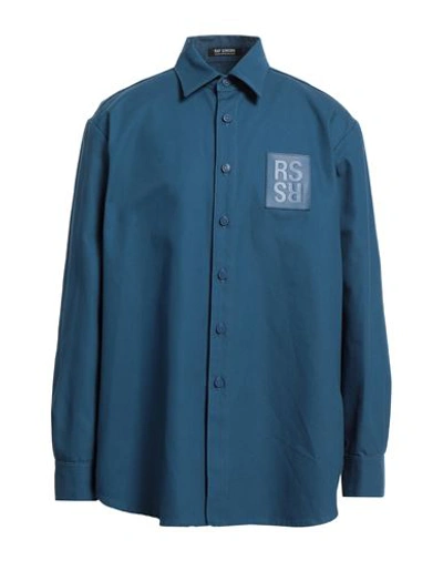 Raf Simons Man Shirt Deep Jade Size S Cotton In Green