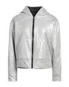 VIRNA DRÒ® VIRNA DRÒ WOMAN JACKET SILVER SIZE 2 COTTON