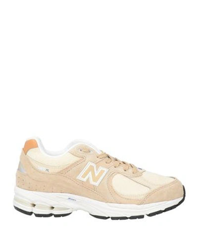 New Balance Woman Sneakers Beige Size 5.5 Soft Leather, Textile Fibers